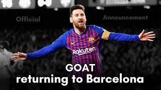 Messi CONFIRMS Return to Barcelona Huge Decision Announced WSN [upl. by Adoree]