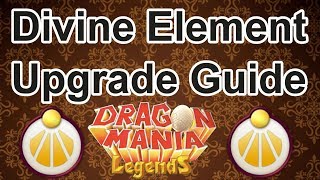 Level 6 DIVINE Element Upgrade Guide  Dragon Mania Legends Great Bless VS Mass Bless [upl. by Dahsraf201]