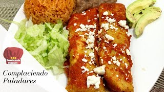 COMO HACER ENCHILADAS ROJAS CON CARNE MOLIDA COMPLACIENDO PALADARES [upl. by Armbrecht897]