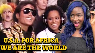 BITTERSWEET  USA For Africa  We Are the World  SINGER REACTION [upl. by Ennirac]