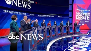 Democratic candidates debate Gun reform l ABC News [upl. by Kinnon]