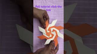 How to make paper ninja starNinja star banane ka tarika DIY ninja blade [upl. by Airamzul166]