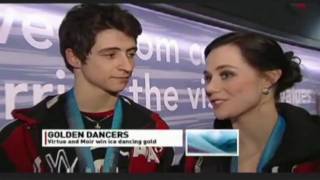 Virtue Moir CBC PostVictory Interview [upl. by Margi]