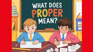 What Does Proper Mean  Learn the Meaning of Proper with Fun Examples [upl. by Leissam]