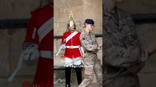 Cavalry ♥️🇬🇧🙏 The King’s Life Guard highlights tourist london history horse [upl. by Yvel]