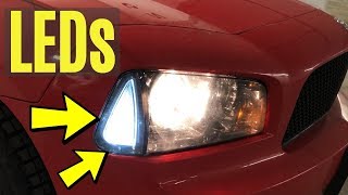 Dodge Charger Front Corner Signal Light LEDs [upl. by Jeanie]