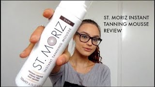 ST MORIZ INSTANT TANNING MOUSSE REVIEW  ELLIETTE [upl. by Anyar]