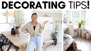 HOME DECORATING TIPS  STYLING IDEAS  MY GOTO DECORATING TIPS FOR A HIGHEND SPACE [upl. by Dnomder]