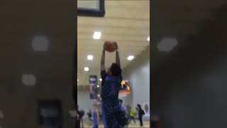 Mikey Williams Windmill Dunk At MSHTV Camp [upl. by Falkner]