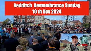 Redditch Remembrance Sunday 2024 [upl. by Theron554]