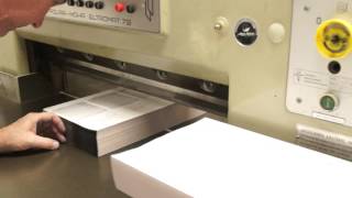 Making Custom Printed Receipt Books  The Cutter [upl. by Anilak]