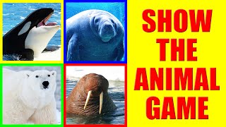 Show me Aquatic Mammals Game for Kids  Where is the Animal [upl. by Donaugh]