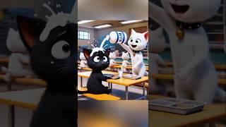 Kat is made fun of in school for her dark colour kittty cutecats cartoon animation kitty [upl. by Garcia]