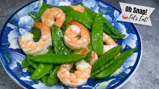 Shrimp Snow Peas Stir Fry [upl. by Keiryt]