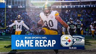 Steelers SLASH Seahawks Playoff Chances with WIN  Game Recap  CBS Sports [upl. by Venus82]