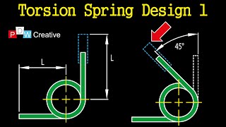 Torsion Spring Design 1 [upl. by Tilagram]