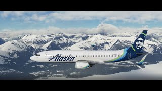 Alaska Flight 69 Juneau RNAV Landing on RWY08 and tour of Juneau Intl Airport by North Sky Studio [upl. by Noyek770]