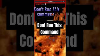 Dont Run This Command linux linuxcommandline command shorts ytshots [upl. by Ybot]