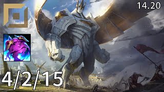 Galio Top vs Pantheon  EUW Master  Patch 1420 [upl. by Gurango]