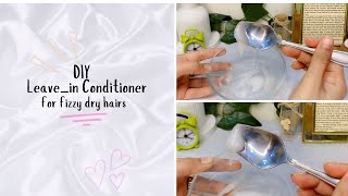 DIY leavein conditioner For fizzy or dry hair ✨ hydration  protection hair hairprotection diy [upl. by Nahtal]