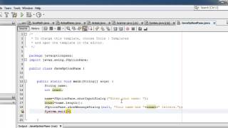 Java Tutorial 05  Introducing Java Option Panes  with 2 activities [upl. by Sevy]