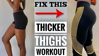 GET THICKER THIGHS AND CALVES BEGINNER LEG WORKOUT Results in 2 Weeks [upl. by Esoranna]