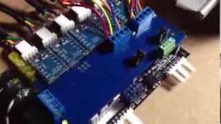 Azteeg X3 running 7 stepper motors [upl. by Ezara]