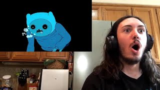 TheFlamingShark Reaction To Finn vs The Lich In Adventure Time [upl. by Garlanda]