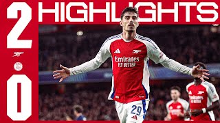 BIG CHAMPIONS LEAGUE WIN 🔥  HIGHLIGHTS  Arsenal vs PSG 20  Havertz amp Saka  UCL [upl. by Milson]