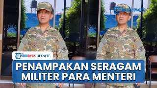 Penampakan Seragam Militer Menteri yang Digunakan Retret di Akmil Magelang Digembleng 3 Hari [upl. by Salomi]