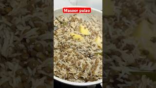 Masoor pulao explore cooking youtubeshorts recipe [upl. by Vonny146]