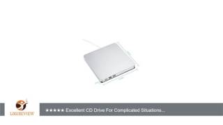 Pictek External DVD Drive USB 20 Slim Portable External CDDVDRW PlayerWriterBurner for Apple [upl. by Glorianna]