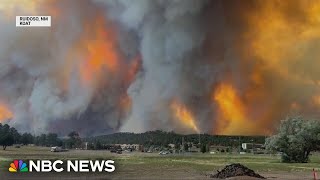 Ruidoso New Mexico hit by wildfires leaving two dead [upl. by Donnelly611]