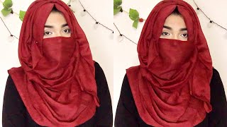 Niqab Style Without Inner Cap eating friendly Mutahhara♥️ [upl. by Kenna687]