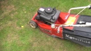 Mountfield Lawnmower Cold Start [upl. by Ecinue177]