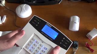 GSM Burglar Alarm Unboxing and Basic Setup [upl. by Leinto]