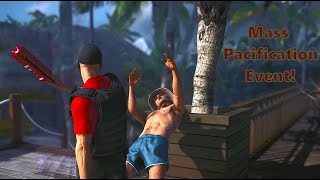 Mass Pacification Event Haven Island  The Last Resort  Hitman 3 [upl. by Ynove]