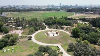 פארק הירקון תל אביב מרחפן The Yarkon Park Tel Aviv from a drone [upl. by Ylliw]