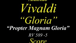 Vivaldi  Gloria  RV589  5 Propter Magnam Gloria  Score [upl. by Atwekk]