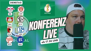 🔴DFB Pokal 2Runde Dienstag Frühen Abend RBLSTP B04ELV FCAS04 OFCKSC Live Fan Talk [upl. by Anirdua]