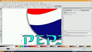 Tutorial Inkscape  Como criar o Logo da Pepsi [upl. by Retxed]