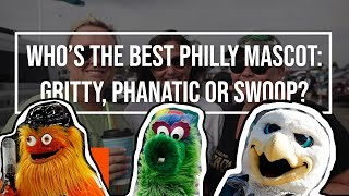 Gritty vs Phillie Phanatic vs Swoop Who is the best Philadelphia mascot [upl. by Atokad]