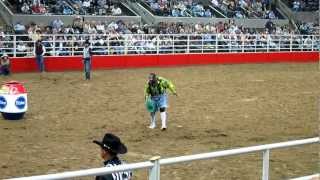 Leon Coffee and Bull Fighters Save A Cowboy at San Antonio Rodeo 2913 [upl. by Soracco547]