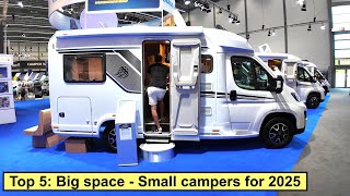 Top 5 big space  small campers for 2025 [upl. by Berl]