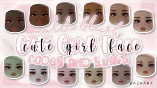 Cold Blushy Cute Girl Face Masks ALL HEADS amp SKIN TONES  Roblox Bloxburg Berry Avenue Brookhaven [upl. by Auerbach]