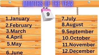 Months of the Year for Kids  Learn with Fun amp Themes Name of Twelve Months January to December [upl. by Lymann]