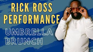 Rick Ross shows why they call him BIG BELLY RUDEBWOY Umbrella Brunch Concert Kingston Jamaica [upl. by Nnyliram72]