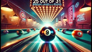 2539 Joeys 9 Ball Break n Run [upl. by Nnyllaf]