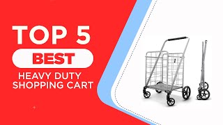 The 5 Best Heavy Duty Shopping Cart Reviews for 2025  Best Heavy Duty Shopping Carts for Groceries [upl. by Agostino]