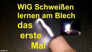 Schweißkurs WIG Schweißen lernen für Einsteiger Anfänger WIG Schweißkurs am Blech YouTube Video [upl. by Flora]